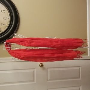 $5 ITEM. Apricot colored Pashmina scarf EUC